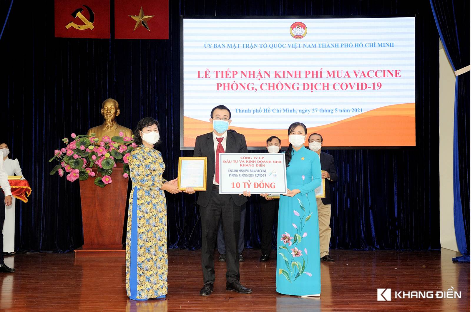 Khang Điền ủng hộ 20 tỷ đồng mua vaccine phòng chống dịch Covid-19