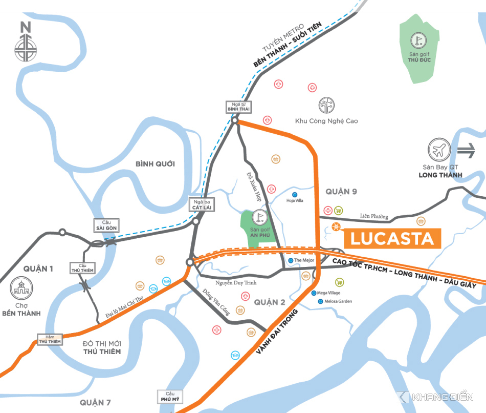 Lucasta vị trí
